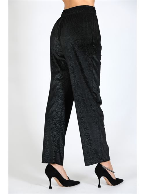 pantalone velluto leggero Giulia N Couture | GI2342NERO